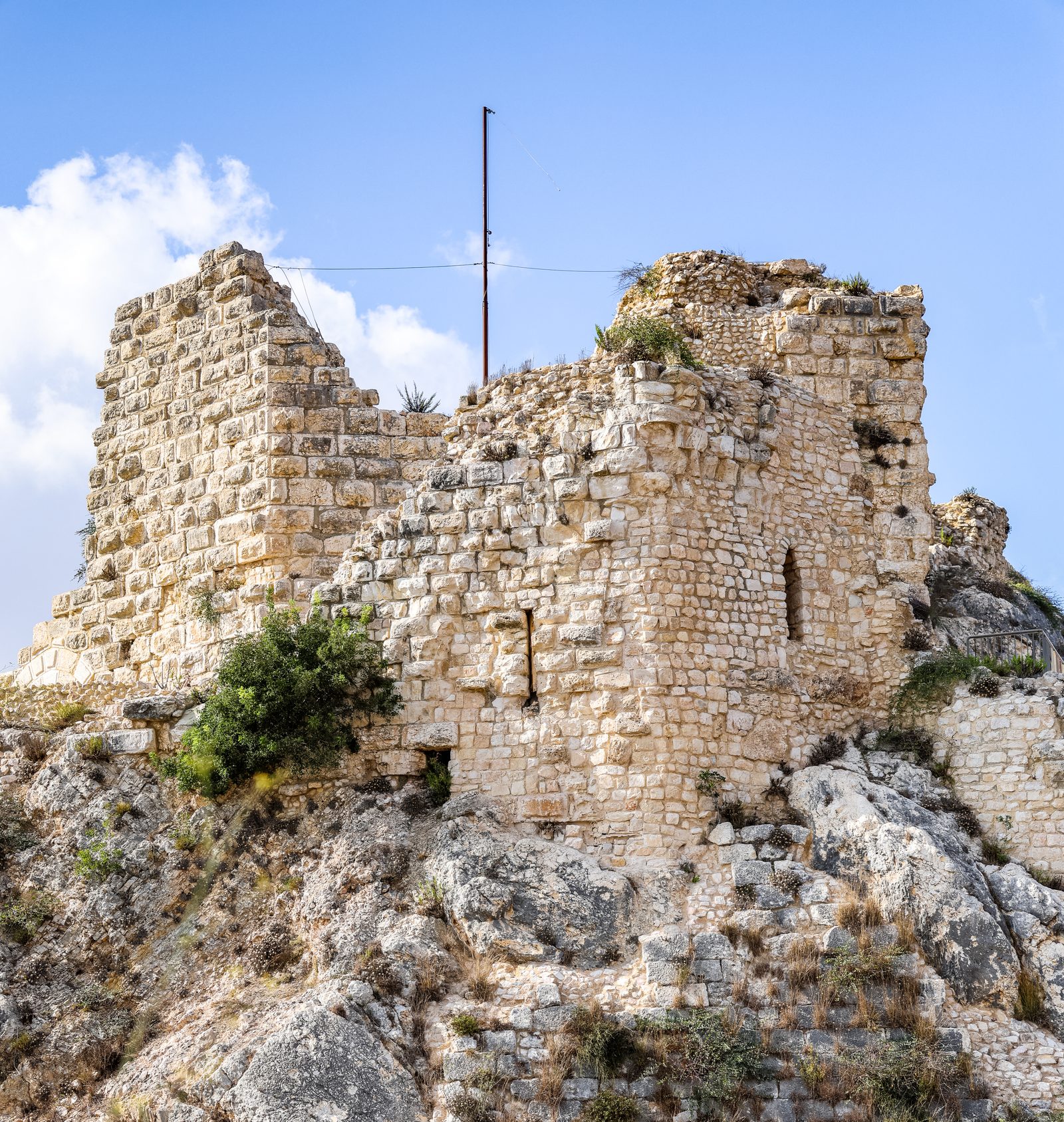 The ruins of Beaufort Castle in southern Lebanon