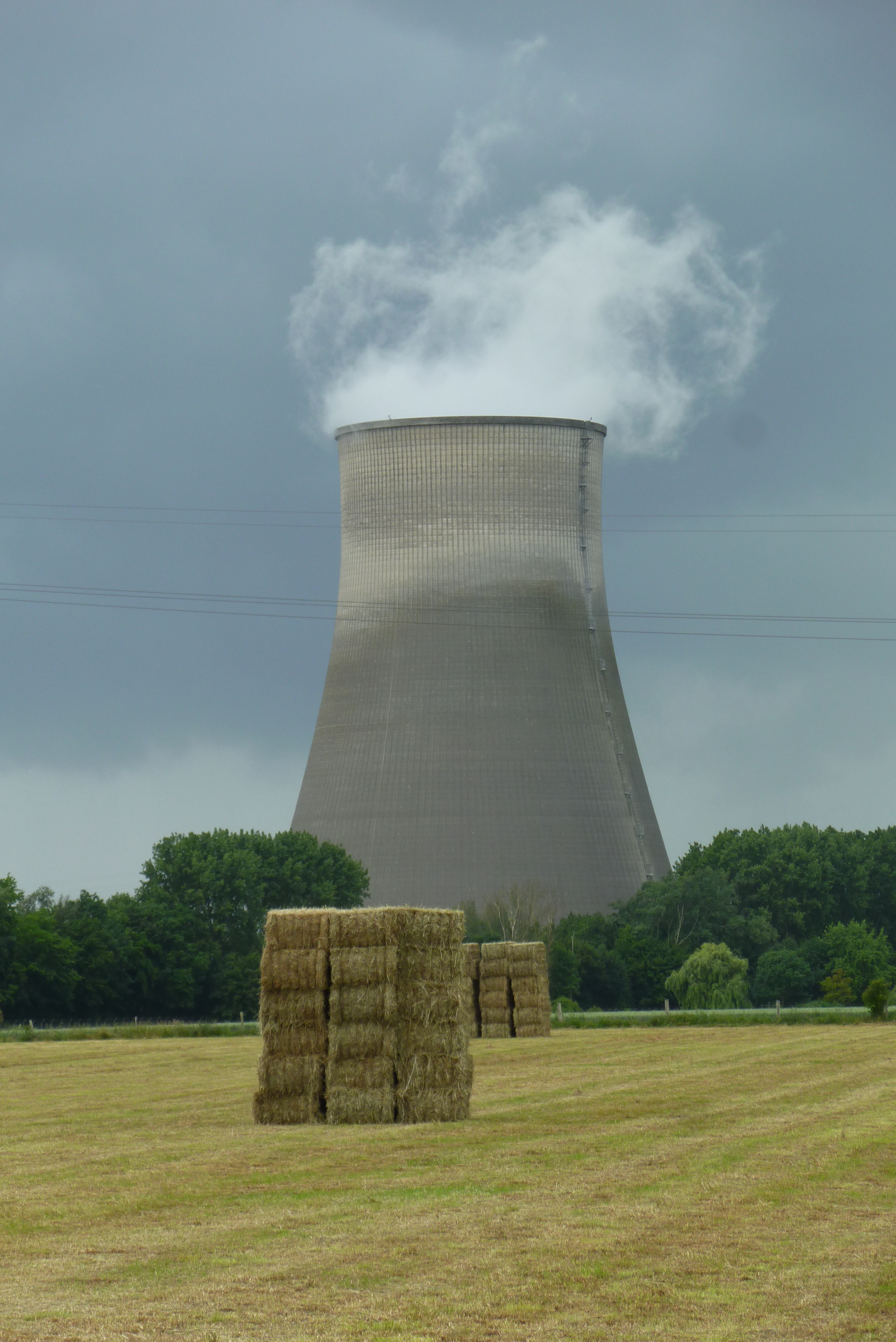Cooling tower at the Bouchain power station in northern France