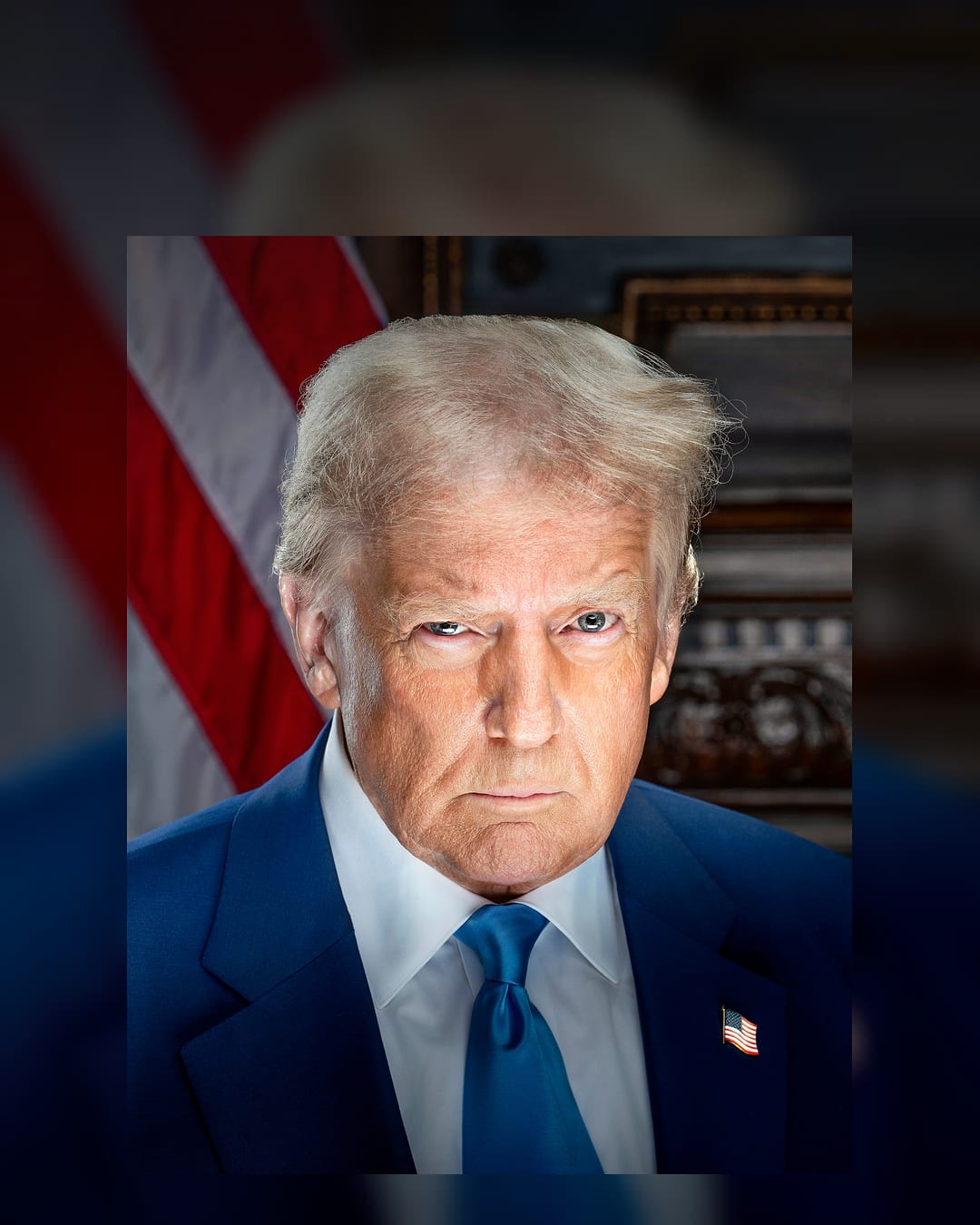 Official 2025 presidential portrait of Donald Trump