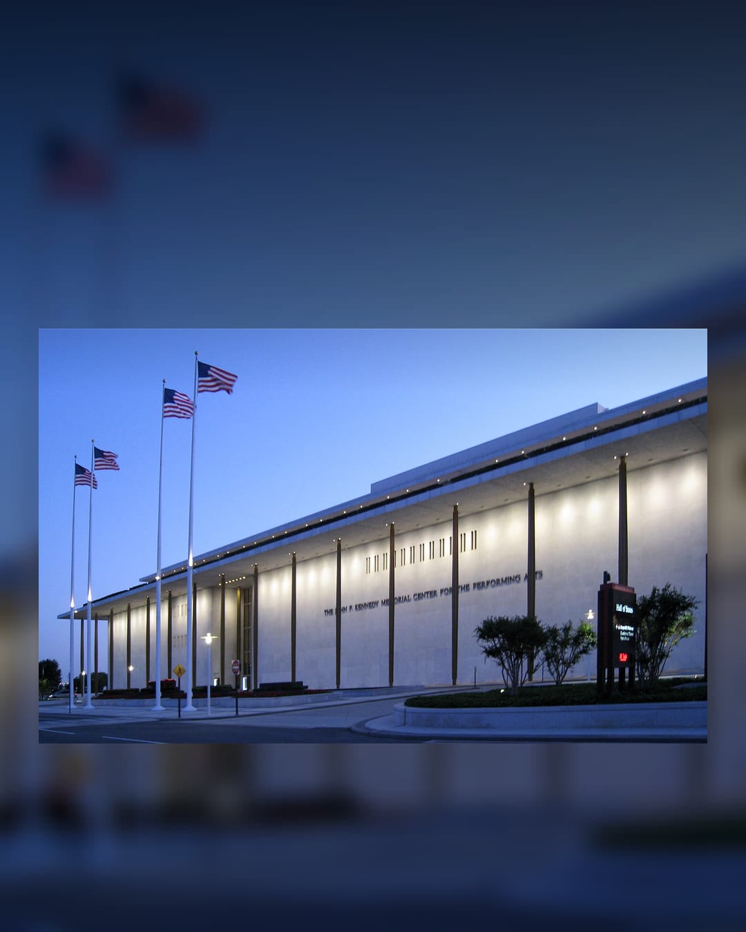 The John F. Kennedy Center for the Performing Arts in Washington, D.C.