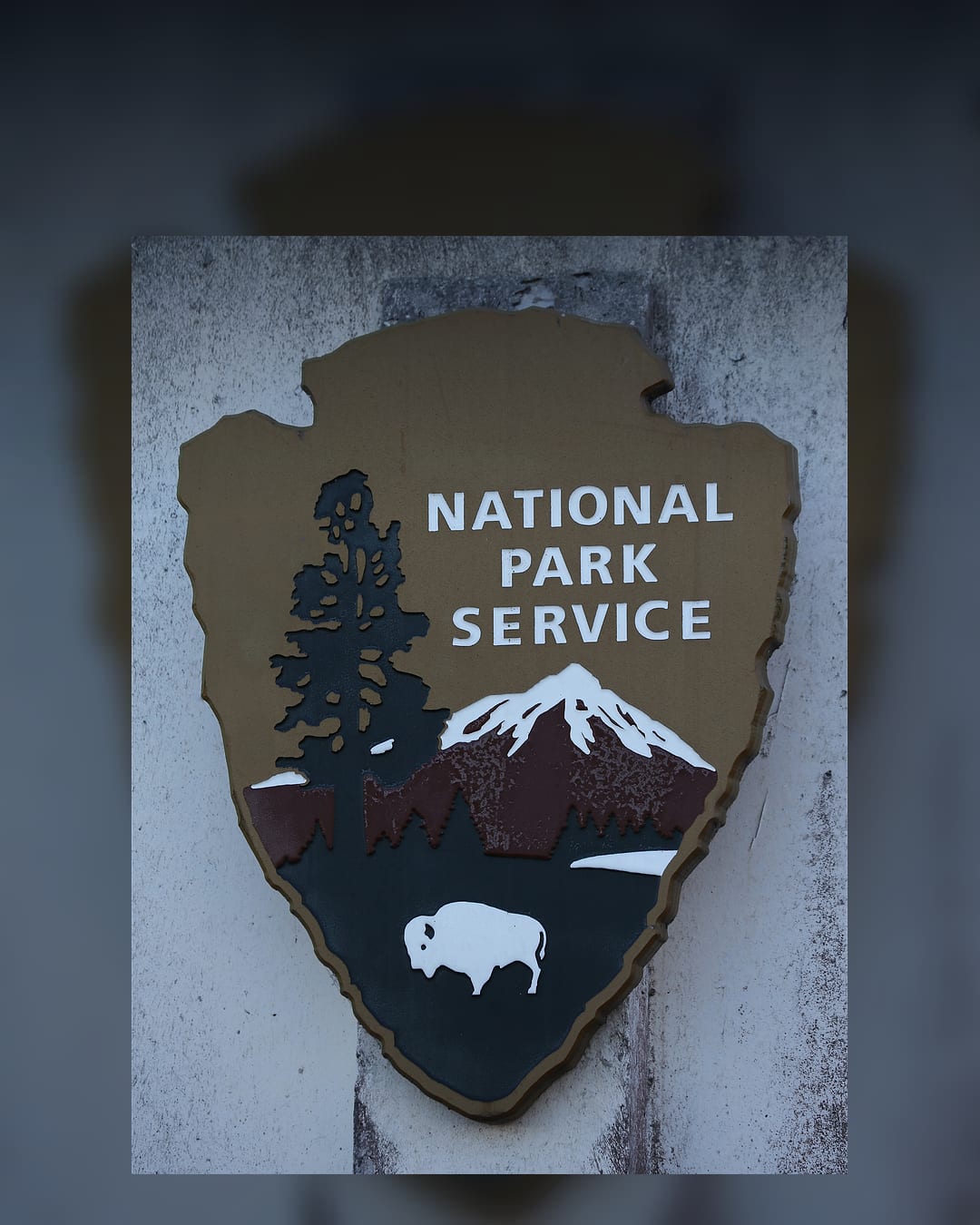 A National Park Service sign