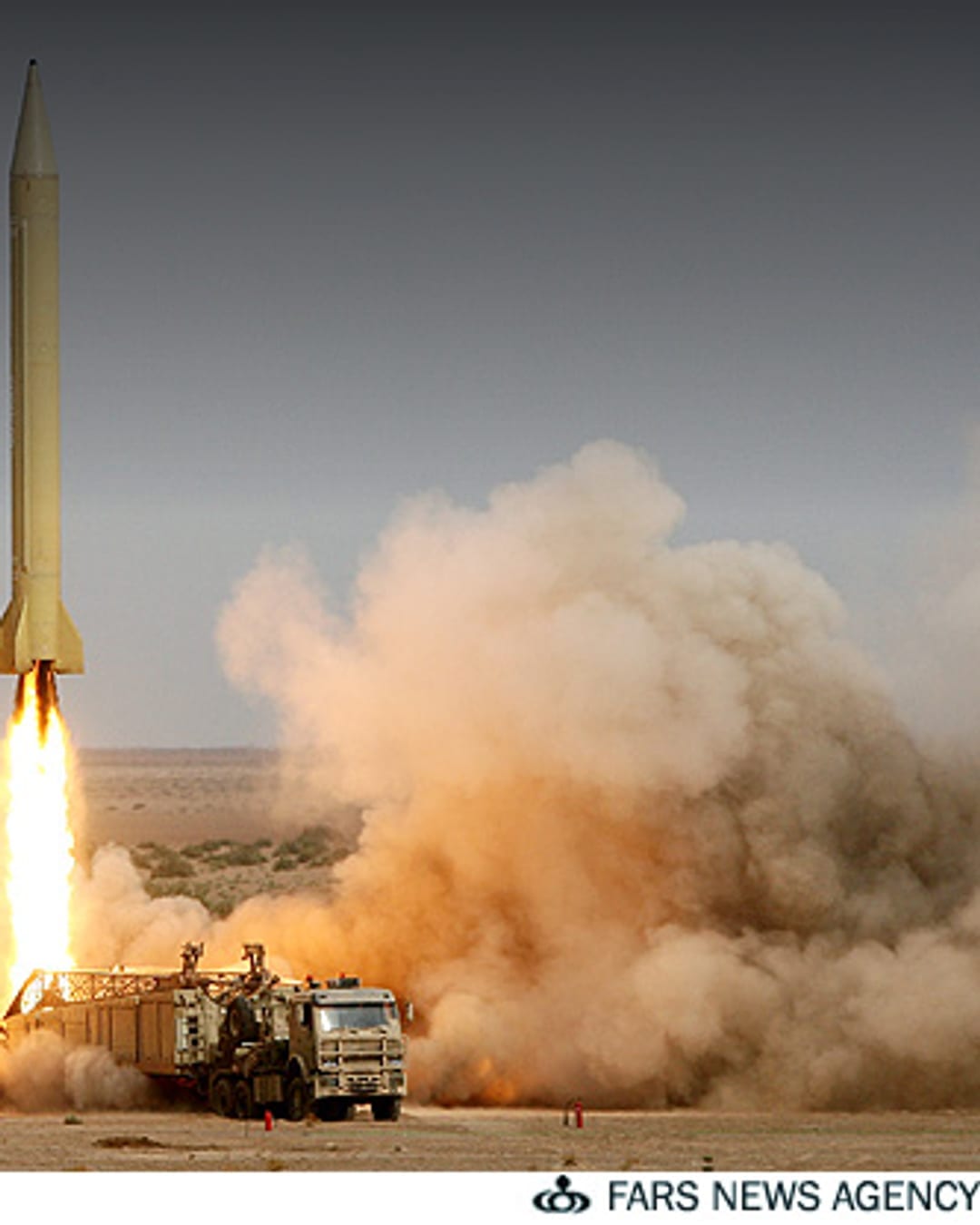 Iranian Shahab missile launch during an IRGC exercise