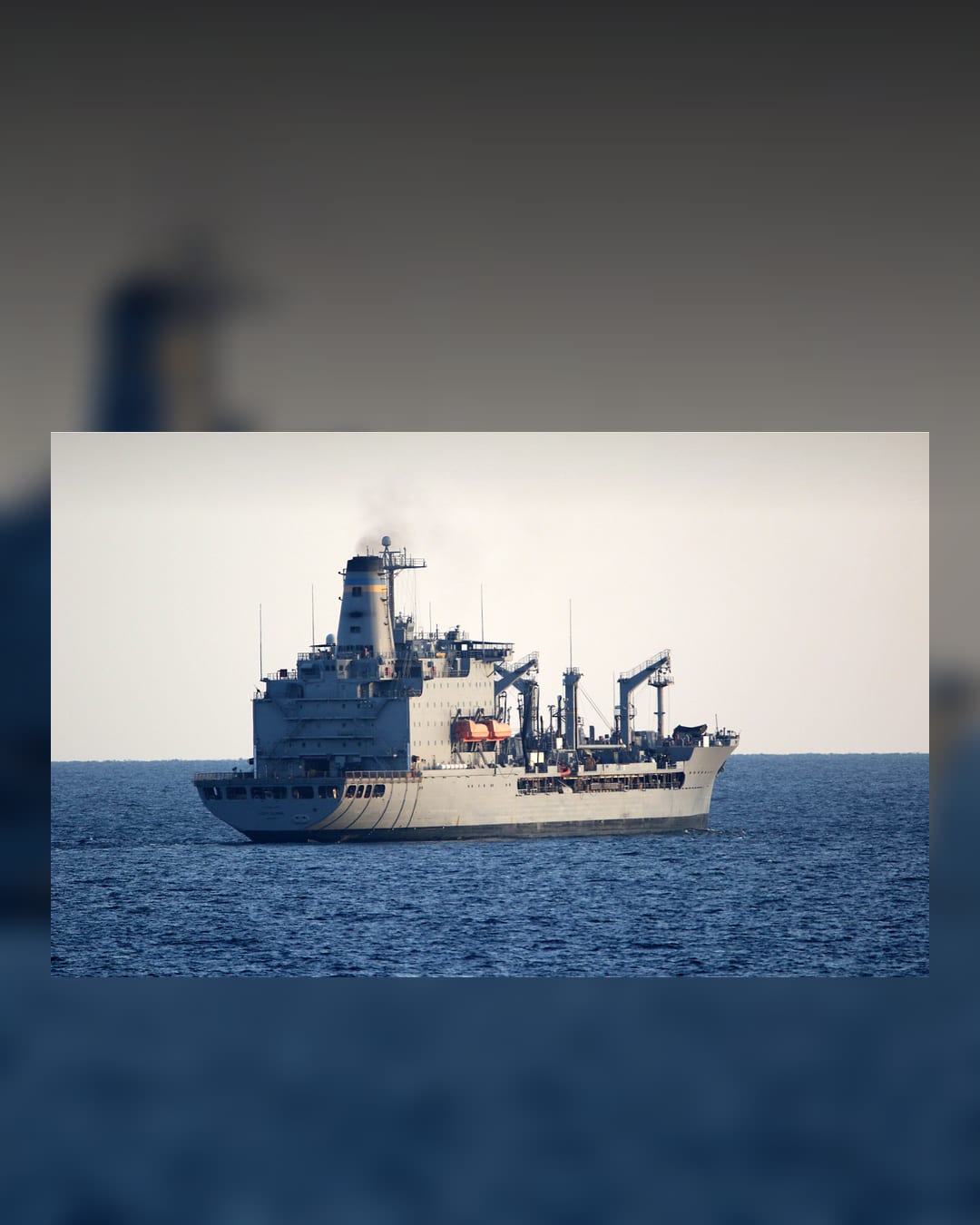 USNS Leroy Grumman transits the Strait of Hormuz