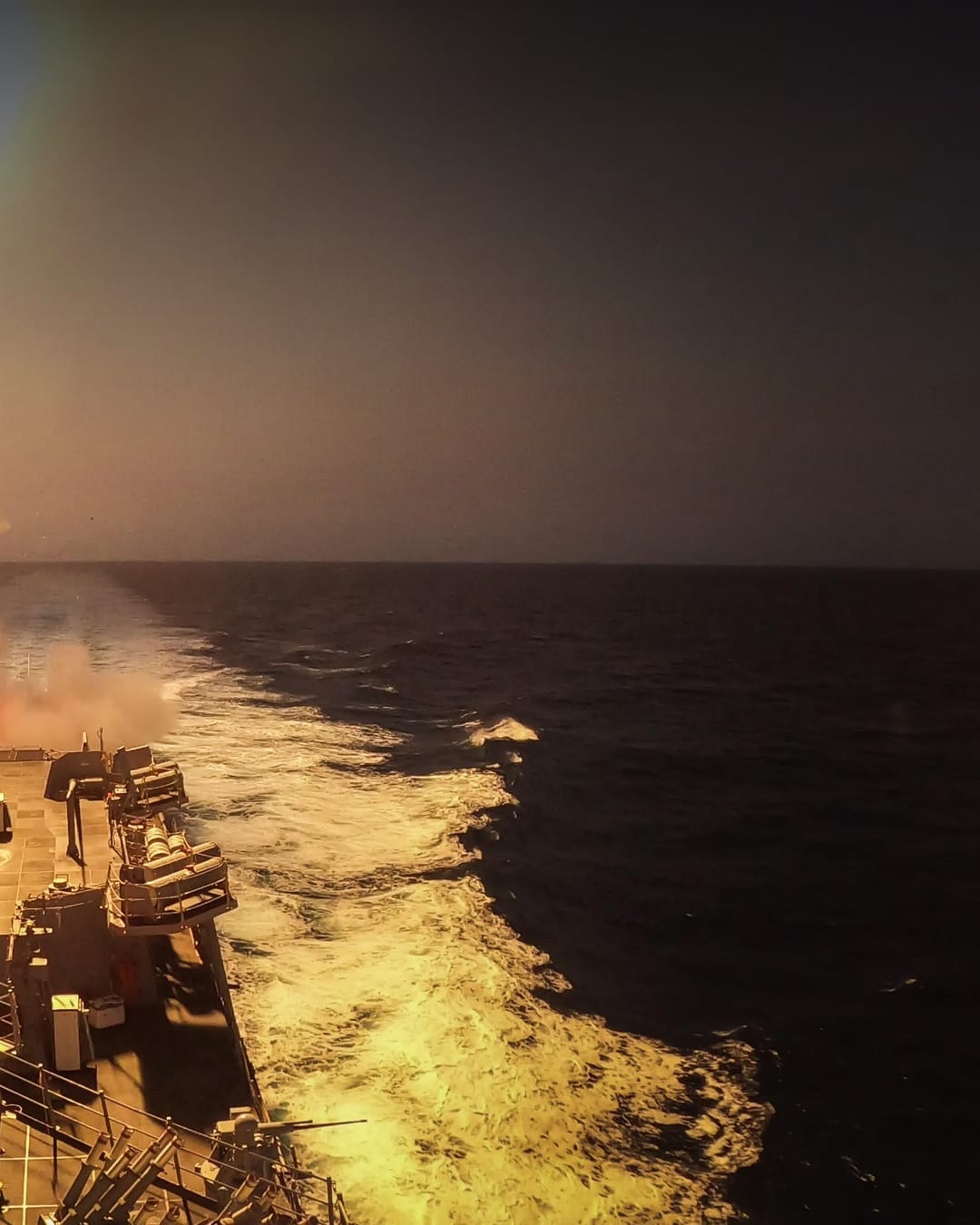 USS Carney engages Houthi missiles in the Red Sea