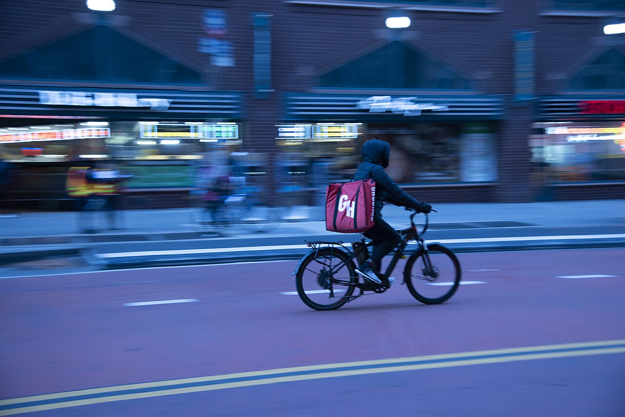 Food delivery worker
