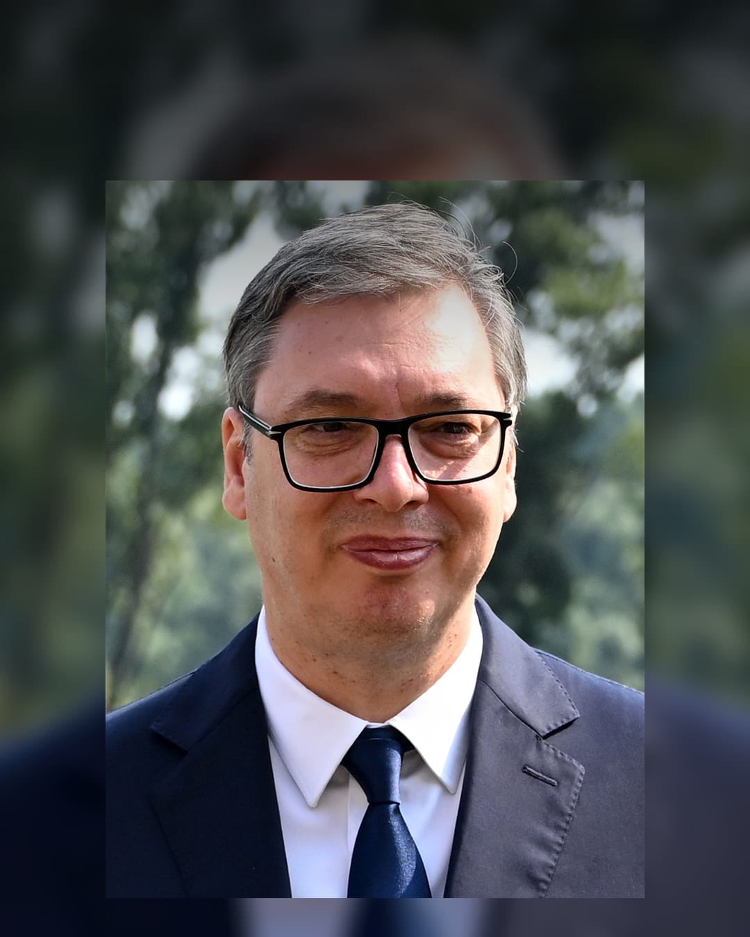 Aleksandar Vucic at a 2024 meeting in Belgrade.