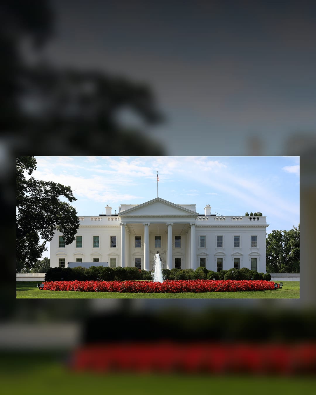 North side of the White House in Washington