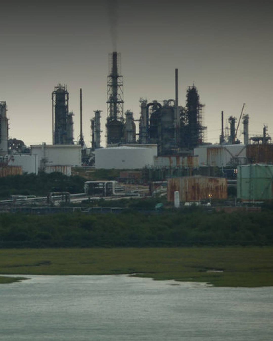 Fawley refinery infrastructure in Hampshire