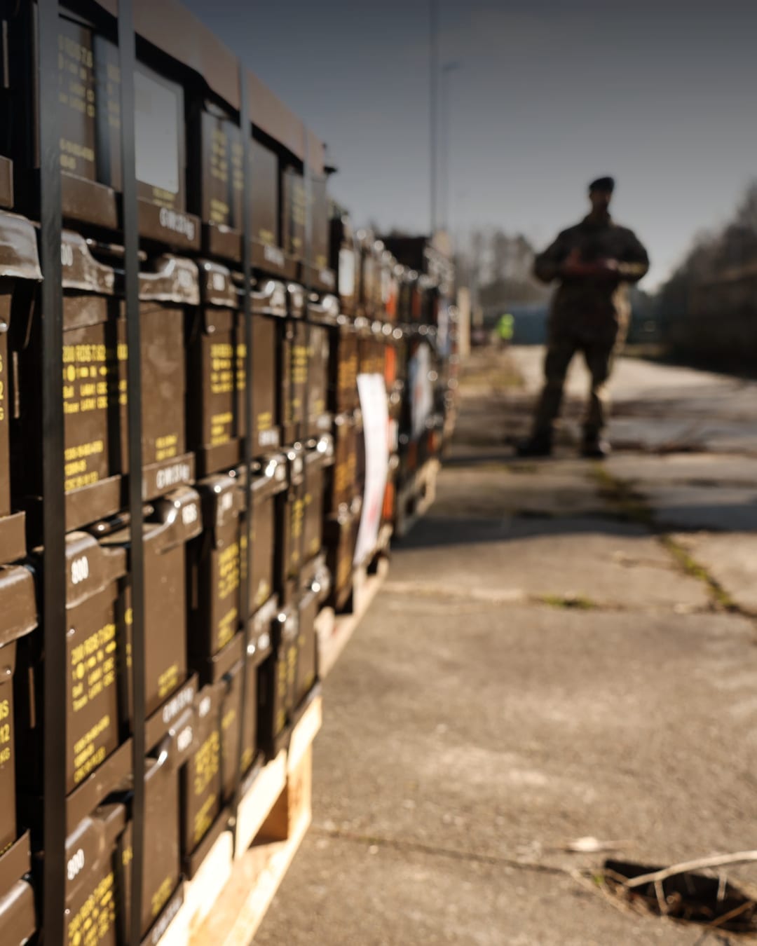 NATO exercise with armored vehicles during Steadfast Defender