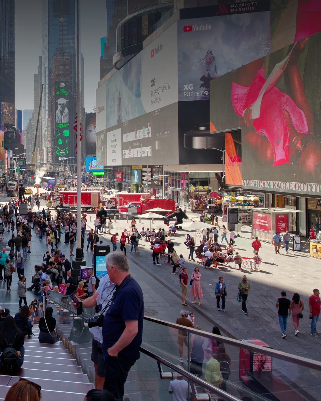 Crowds in Times Square, New York City