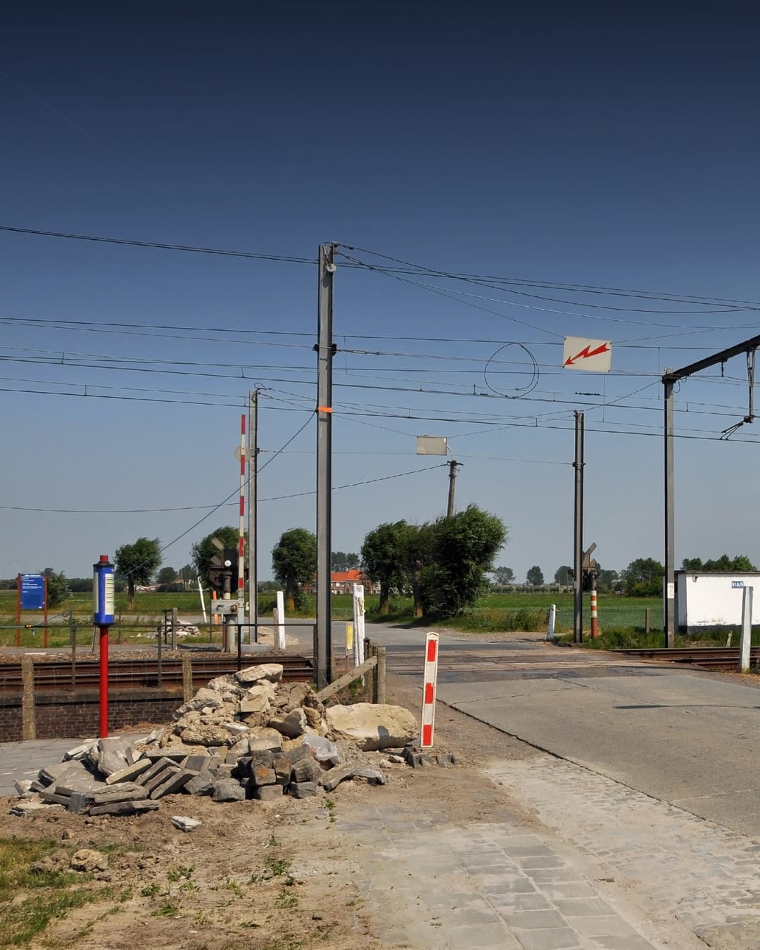 A level crossing in Belgium