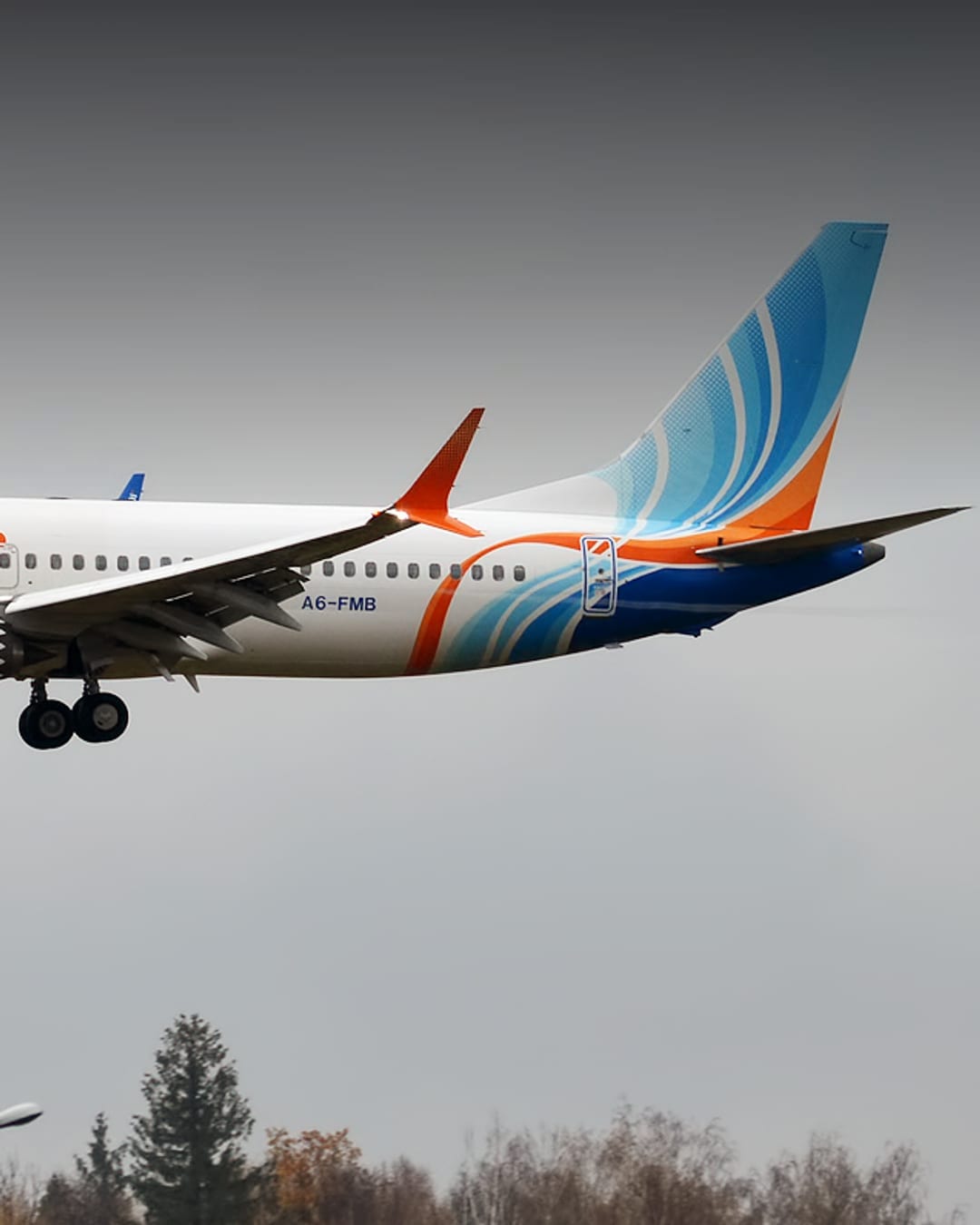 Flydubai Boeing 737 MAX aircraft on a runway
