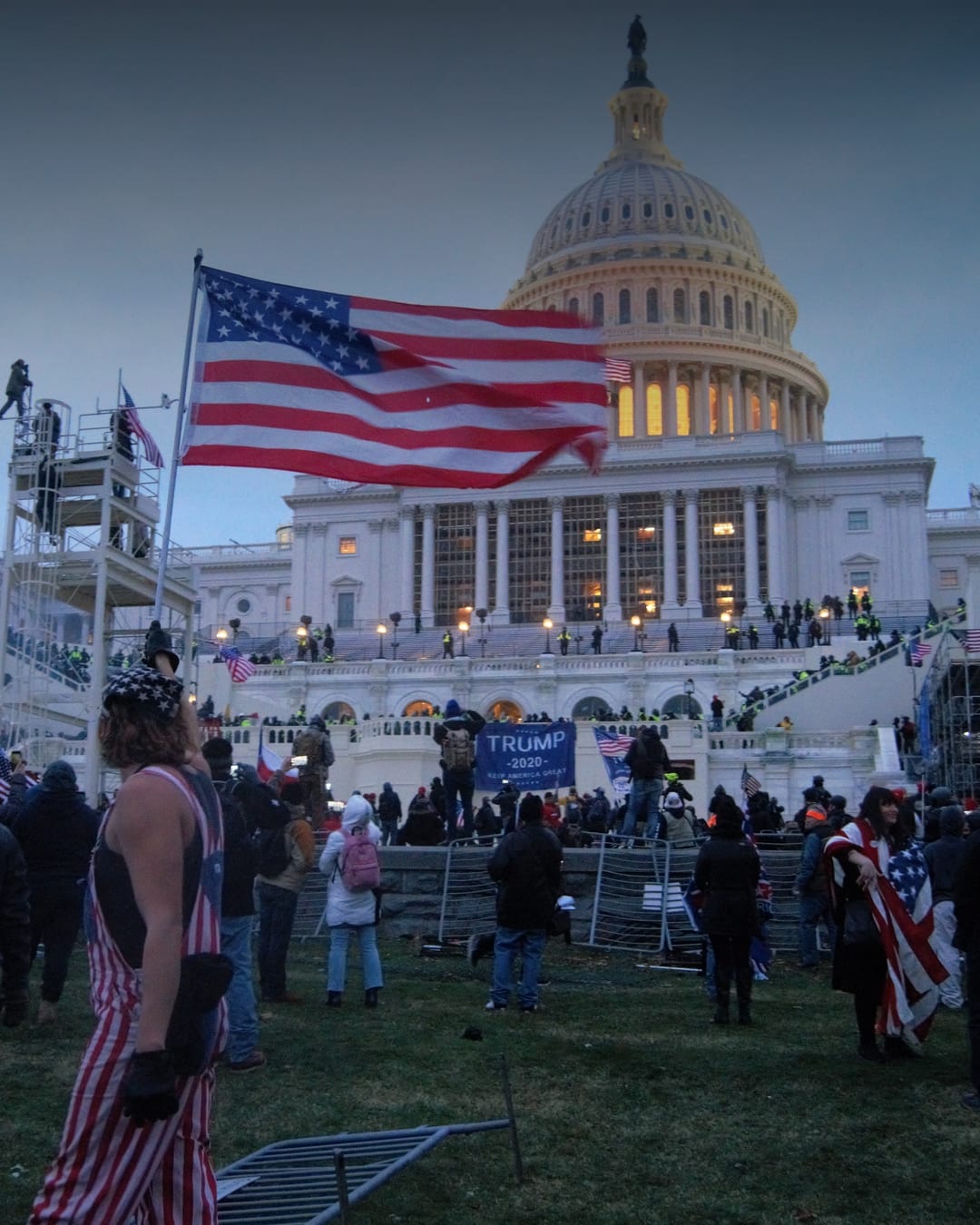 U.S. Capitol grounds during the January 6 attack