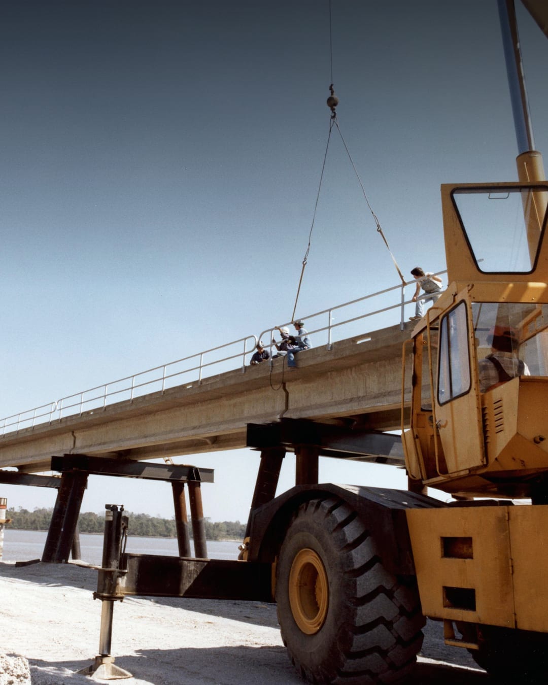 Construction of a dock at the St. James marine terminal of the US Strategic Petroleum Reserve in Louisiana