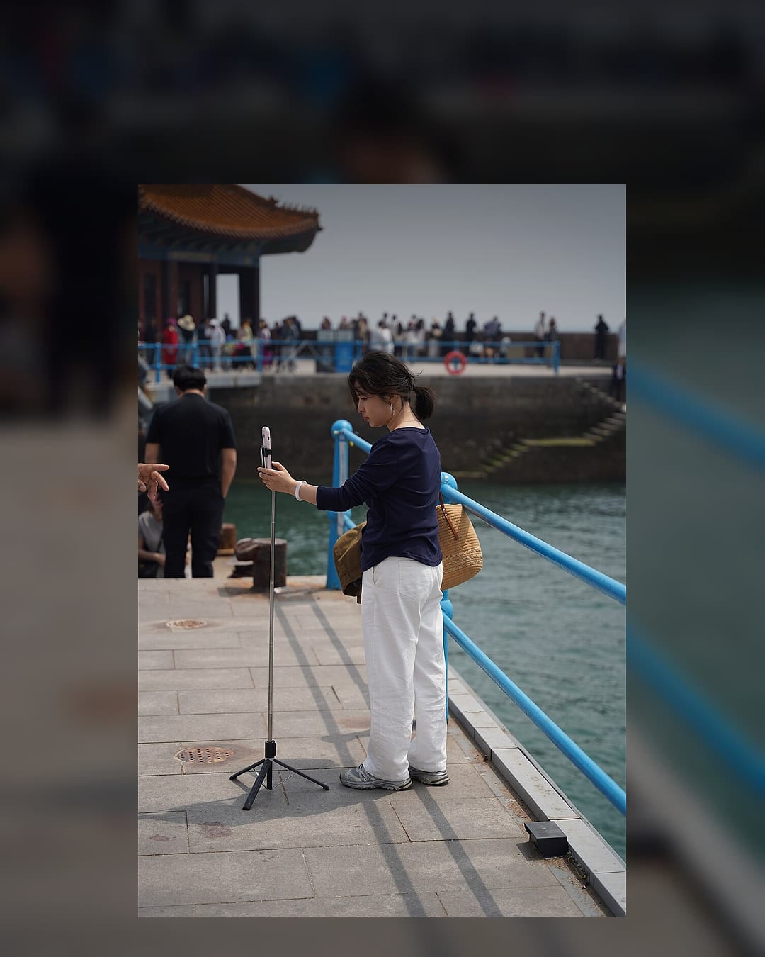 A livestreamer preparing for a broadcast